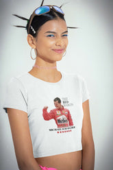 Crop Top with "F1 Legend – Michael Schumacher" Print
